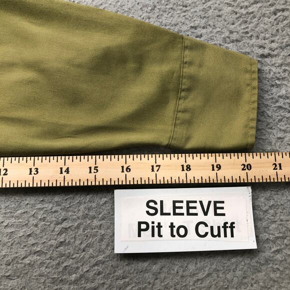 Vintage 70s Boys Scouts of America BSA Uniform Men Small Shirt Green Long Sleeve - Picture 8 of 12